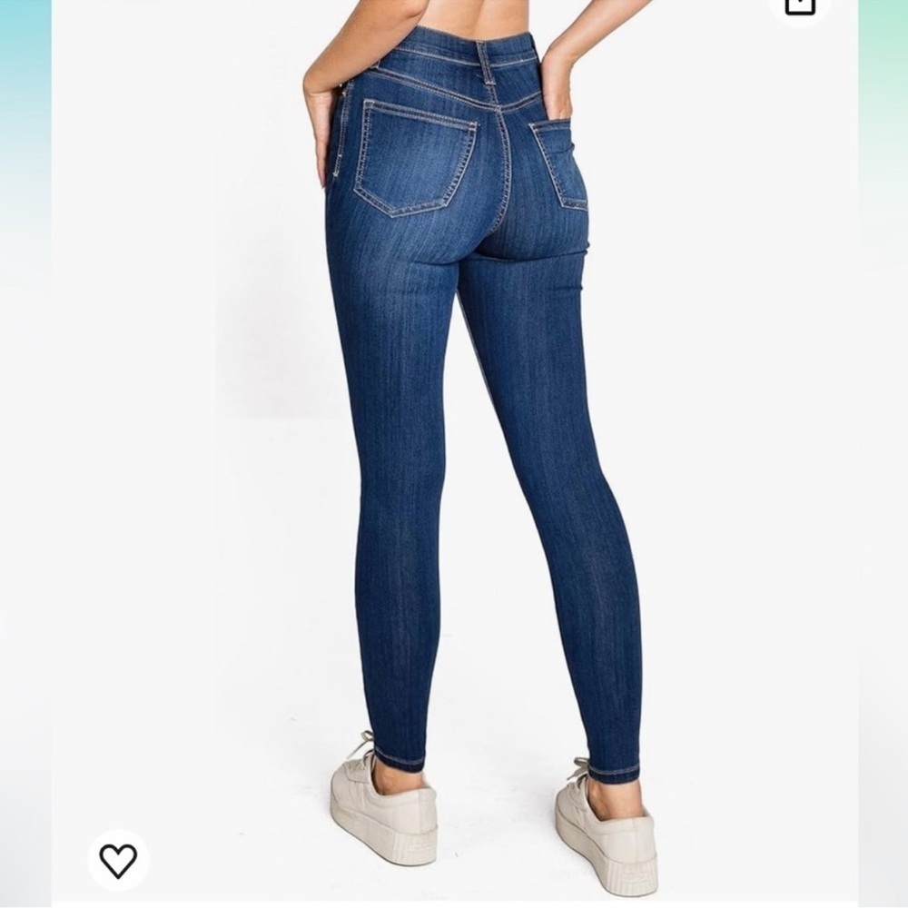 Mid Rise Ankle Skinny Blue Denim Jeans size 9/29
